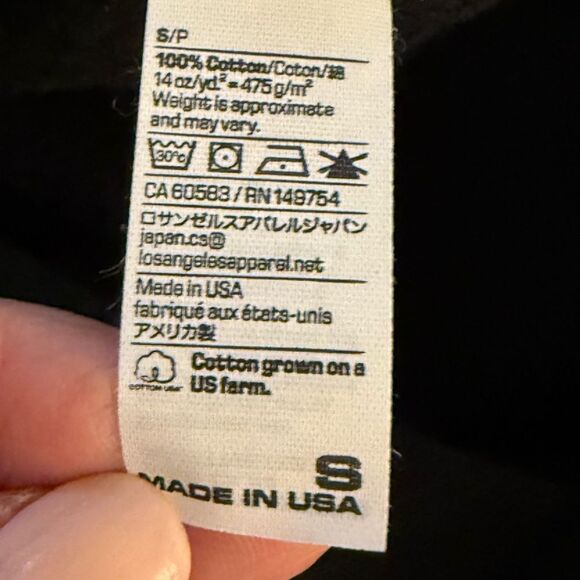 Los Angeles Apparel Alec Benjamin Flower Print Tour Black Hoodie. Unisex. - Picture 8 of 9